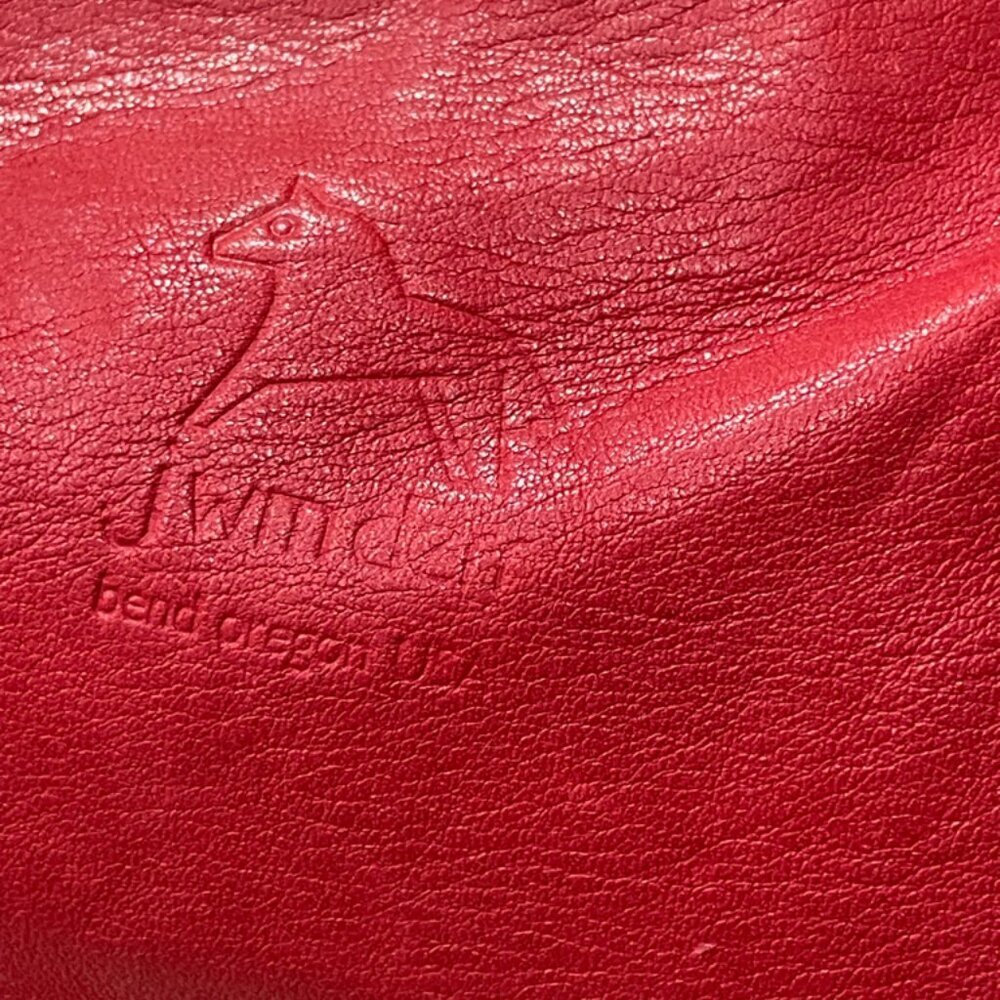 BOHO CHIC Y2K CROSSBODY BAG RED LEATHER MADE IN USA JWM DERR BEND OREGON ICONIC - Picture 16 of 16